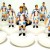 Subbuteo Andrew Table Soccer Yugoslavia 1990 World Cup Team on classic Hasbro bases
